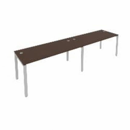 Рабочая станция на 2 раб.места Метал Сйстем Б.СМ-2.4 Венге/Серый / Metal System_0