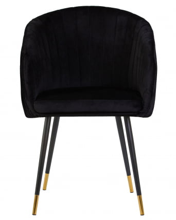 Стул обеденный ДОБРИН МАРЙ Черный велюр 1922-21 / DOBRIN MARY_5