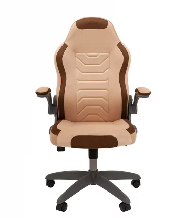 Кресло для геймеров CХАИРМАН ДРАЙВ (ГАМЕ) 50 Св.бежевый-коричневый / CHAIRMAN (GAME)_1