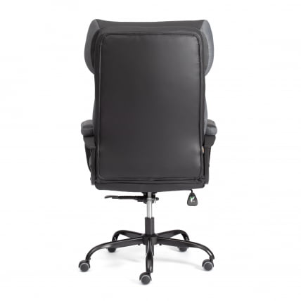 Кресло руководителя Дуке метал БЛ кож/зам/ткань, черный/серый, 36-6/12 / Duke metal BL_4