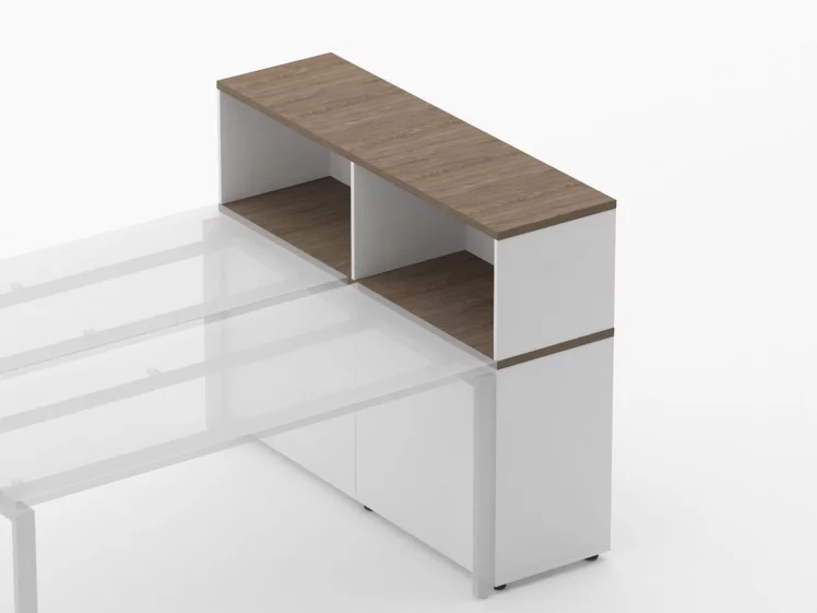 Тумба комбинированная высокая для рабочего модуля Дека 9.04.145 Дуб Верцаска/Белый / Deka_3