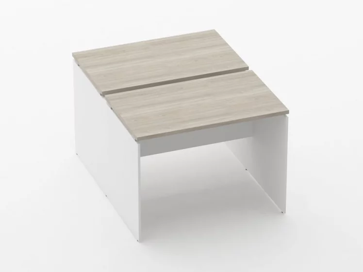 Рабочий модуль Дека ЛДСП каркас 75.125.10 Дуб Сантана светлый/Белый / Deka_0