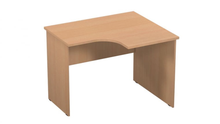Стол компьютерный угловой Р.РС-10 (правый) Крафт белый_0