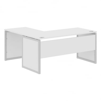 Стол письменный угловой правый КСТЕН-КП КСКПCТ 1615 Р Белый Серый / XTEN-QP XQPCT R_0