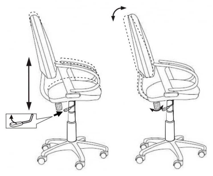 Кресло для оператора Бюрократ CХ-1300/Т-15-21 черный / CH-1300/T-15-21_5