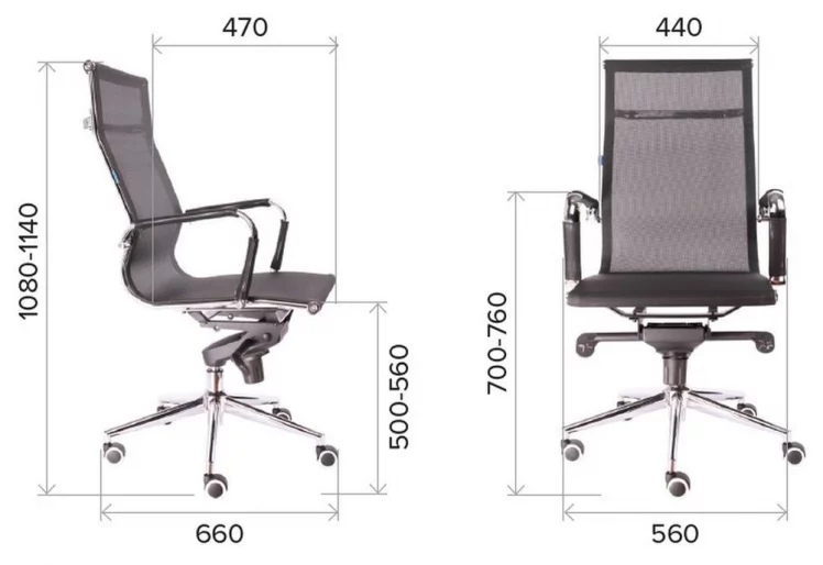 Кресло руководителя Опера М сетка Серый / Opera M_3