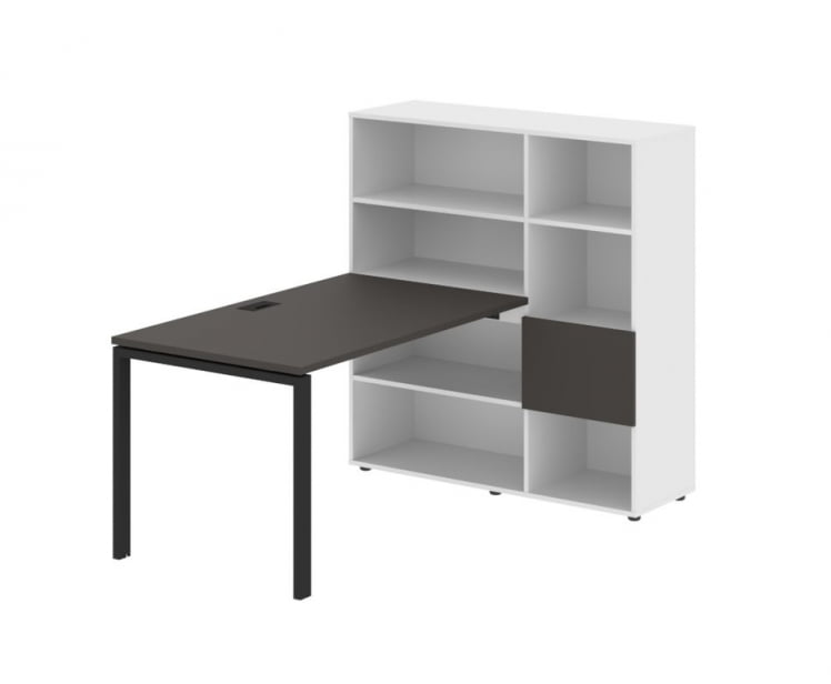 Рабочая станция ЕДИС ЕУРСТ 1213 Мокко Черный Белый / EDIS EURST_0