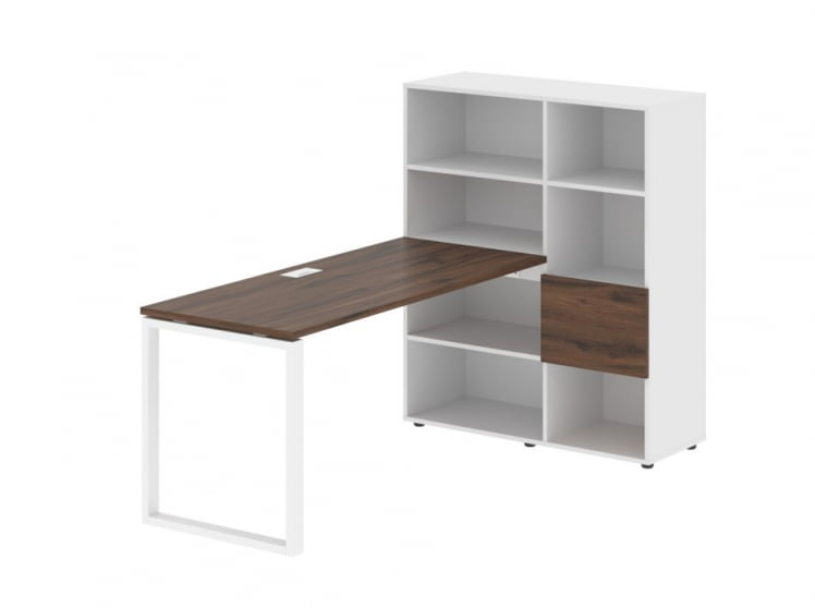 Рабочая станция ЕДИС ЕКРСТ 1115 Дуб Денвер темный Белый Белый / EDIS EQRST_0