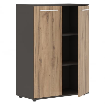 Шкаф с глухими средними дверьми ЕДИС ЕМCС 85.1 Дуб Денвер светлый Белый Мокко / EDIS EMCS_1