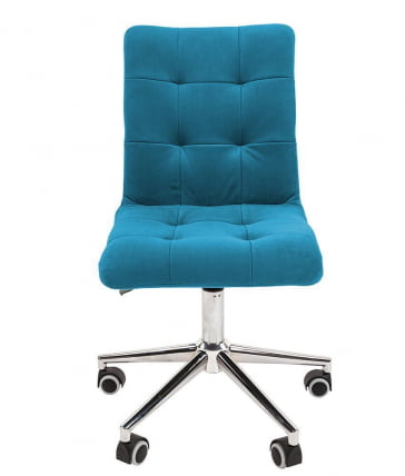 Кресло для оператора CХАИРМАН 030 чроме ткань Т-75 Бирюзовый / CHAIRMAN chrome T-75_1