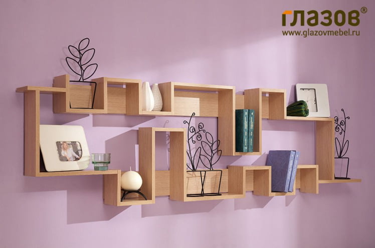 Стеллаж Твист Дуб беленый / Twist_0