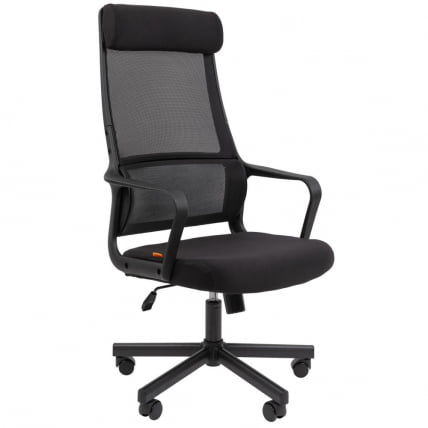 Кресло руководителя Чаирман 590 ткань/сетка Черный / Chairman_0