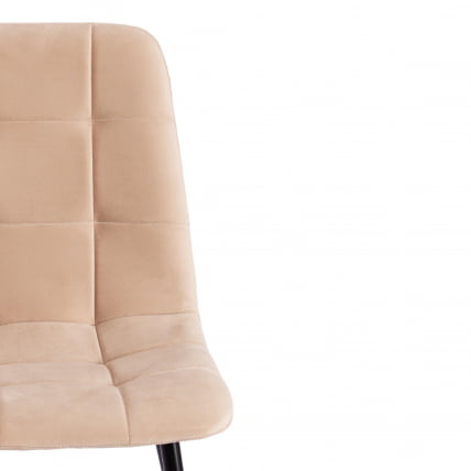 Стул CХИЛЛЙ МАКС Велюр/металл , 45 х 54 х 90 см , бежевый/черный / CHILLY MAX_5