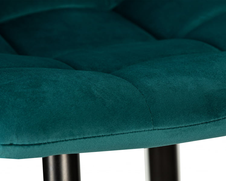 Стул барный ДОБРИН НИCОЛЕ (черные матовые ножки, морской волны велюр (108-119)) / DOBRIN NICOLE_7