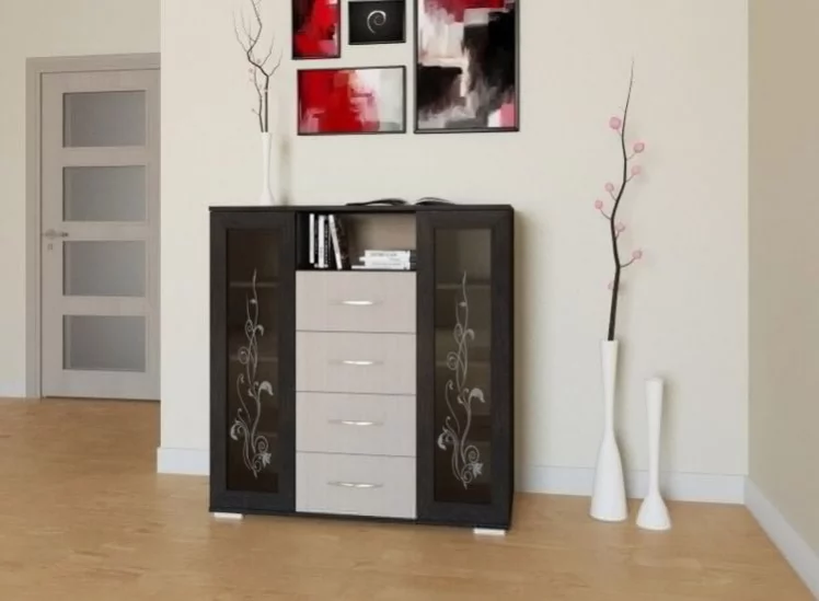 Комод К-2 Дуб молочный/венге / K-2_0