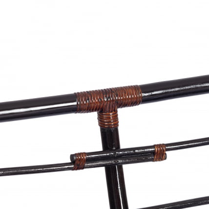 Диван МАМАСАН/МАМАСАН 23/02 В /с подушкой/ подушка 182х119 см, 169х102х80 см, Антикуе бровн (античный черно-коричневый), ткань, оранжевый, С 23 / MAMASAN/МАМАСАН W Antique brown_12