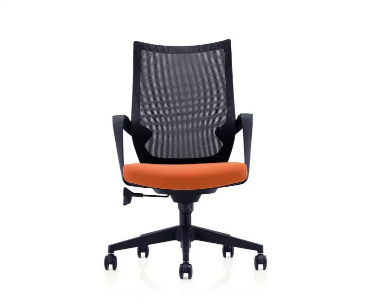 Кресло офисное Спэйс ЛБ Черный/Оранжевый / LB_1