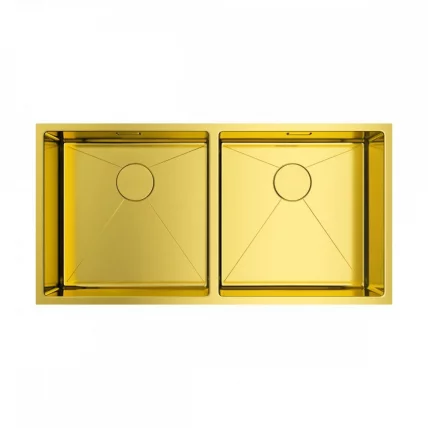 Мойка Омоикири Таки 86-2-Лг Нерж.Сталь/Светлое Золото / Omoikiri Taki 86-2-Lg_0