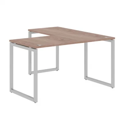 Стол угловой левый КСТЕН-К КСКCТ 1415 Л Дуб Сонома Алюминий / XTEN-Q XQCT L_0