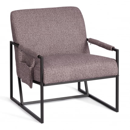 Кресло Чарли ЛУКС/Чарли Люкс велюр/букле, ВТ шапе воод росе, 70х80х82 см / Charli LUX/Чарли VT shape wood rose,_0