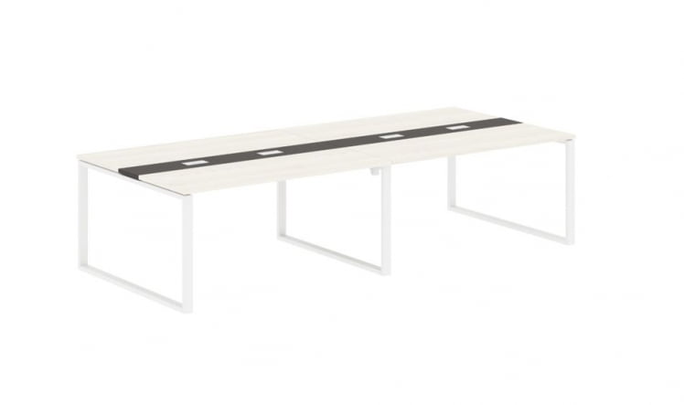 Переговорный стол ЕДИС ЕКCТ 3114 Ясень Траун Мокко Белый / EDIS EQCT_0