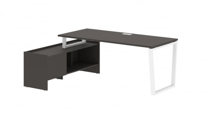 Стол с тумбой ЕДИС ЕВCТ 19814 Мокко Белый / EDIS EVCT_0