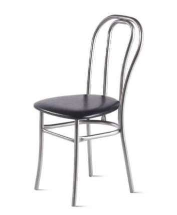 Стул Венский 400х490 мм Черный/Алюминий_0