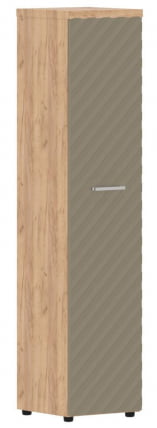 Шкаф колонка с глухой дверью и топом Торр ЛУКС ТЛХC 42.1 Дуб Бофорд Капучино / Torr LUX TLHC_0