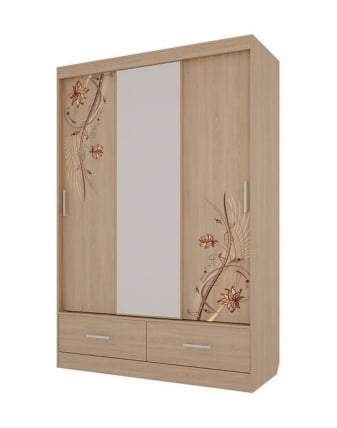 Шкаф-купе Виктория-1 0.6 Дуб Сонома_0