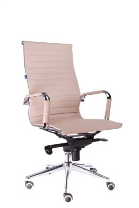 Кресло руководителя Еверпроф Рио М экокожа Бежевый / Everprof Rio_1