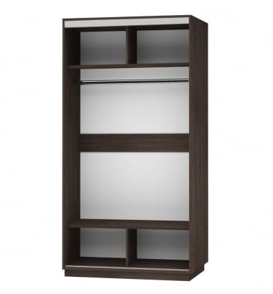 Шкаф-купе двухдверный Экспресс Хит Орхидея белая/Венге_1