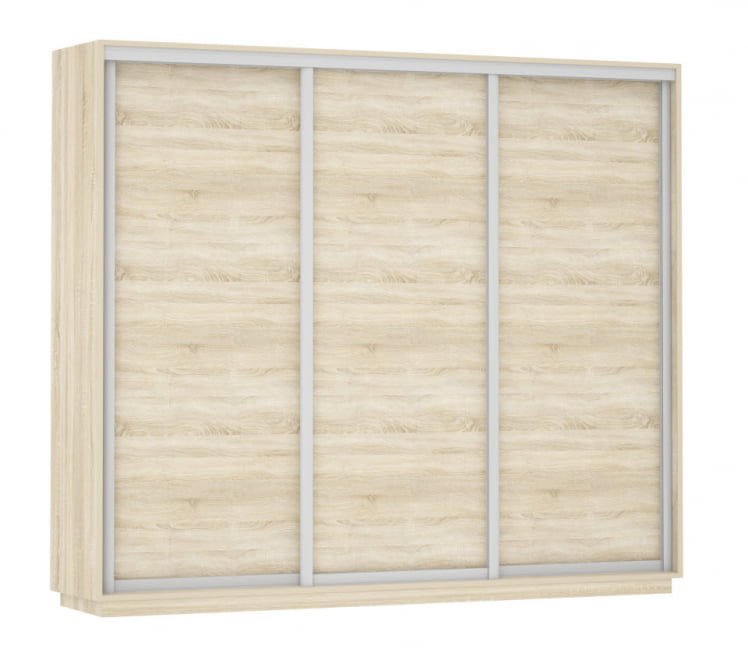 Шкаф-купе трехдверный Экспресс Трио Элемент 2400х2400х Дуб сонома / 2400х2400h_0