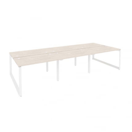 Рабочая станция на О-образном м/к ОНИКС О.МО-Д.РС-6.2.7 Денвер Светлый/Белый / ONIX O.MO-D.RS-6.2.7_0