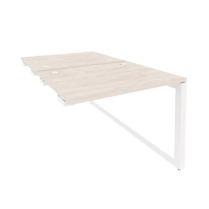 Стол-приставка двойной на О-образном м/к к опорым элем. ОНИКС О.МО-Д.СПР-1.8 Денвер Светлый/Белый / ONIX O.MO-D.SPR-1.8_0