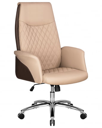 Офисное кресло для руководителей ДОБРИН ЛЕОНАРД (коричнево-бежевый) / DOBRIN LEONARD_0