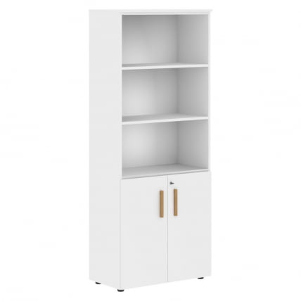 Шкаф с 1 комплектом глухих малых дверей Форта ФХC 80.5(З) Белый премиум / Forta FHC 80.5(Z)_0