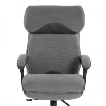 Кресло руководителя Чиеф металБЛ велюр/ткань, серый, 29/ТВ-12 / Chief metalBL 29/TW-12_6