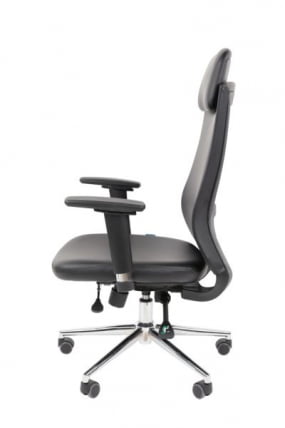 Офисное кресло CХАИРМАН 500 ЛЮКС (ЛУКС) ЭКО экокожа Черный / CHAIRMAN (LUX)_21