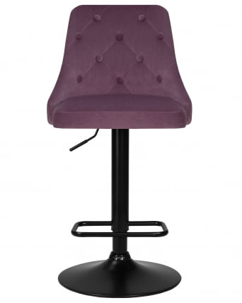 Стул барный ДОБРИН ДЖОСЕПХ БЛАCК (пудрово-сиреневый велюр (МДЖ9-52)) / DOBRIN JOSEPH BLACK (MJ9-52))_5