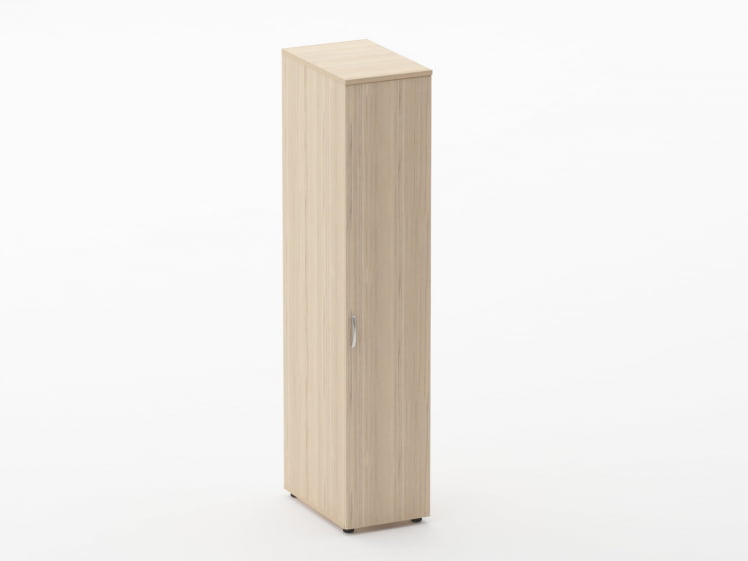 Шкаф для одежды узкий Глассй 6.19.30Пр Бук светлый / Glassy_0