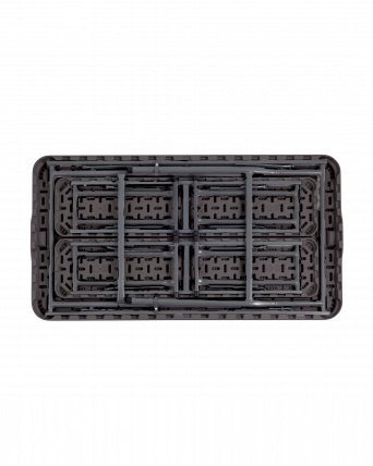 Комплект раскладного стола и двух скамеек Кейт коричневый_4