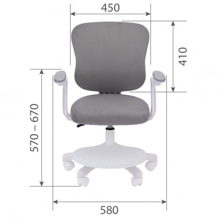 Детское кресло CХАИРМАН КИДС CХ106 Серый / CHAIRMAN KIDS CH106_5