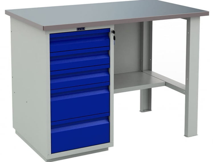 Верстак ВТ120.ВД5/Ф1.000 Серо-синий / WT120.WD5/F1.000_0