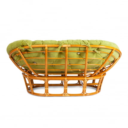 Диван МАМАСАН/МАМАСАН 23/02 В /с подушкой/ подушка 182х119 см, 169х102х80 см, Пекан (орех), флок, олива, 23 / MAMASAN/МАМАСАН W Pecan_3