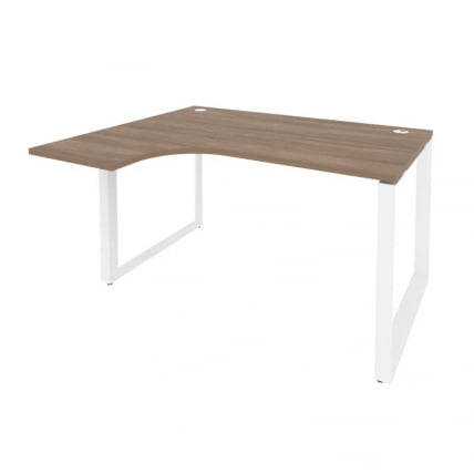 Стол эргономичный левый на О-образном м/к ОНИКС О.МО-СА-3Л Дуб Аризона/Белый / ONIX O.MO-SA-3L_0