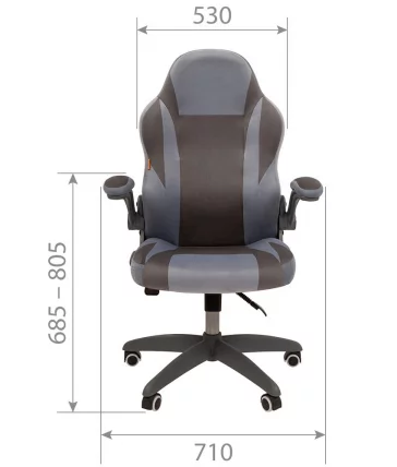 Кресло для геймеров CХАИРМАН ГАМЕ 55 Розовый-бордо / CHAIRMAN GAME_3