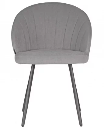 Стул обеденный ДОБРИН НАОМИ (ЭМАЛЬ ЧЕРНЫЙ МУАР велюр Катаниа Смоке) / DOBRIN NAOMI Catania Smoke)_4