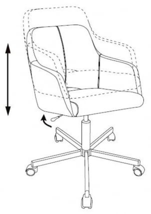 Кресло для оператора Бюрократ CХ-380М Серая жемчужина Италиа 26 зигзаг / CH-380M Italia_6