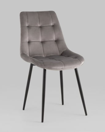 Стул Флекс Нев велюр светло-серый 2шт / New_0