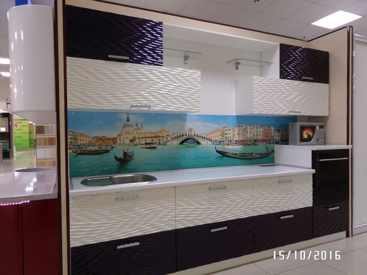 Глянцевый фартук (КОМПОЗИТ) КМ 41 / KM_3